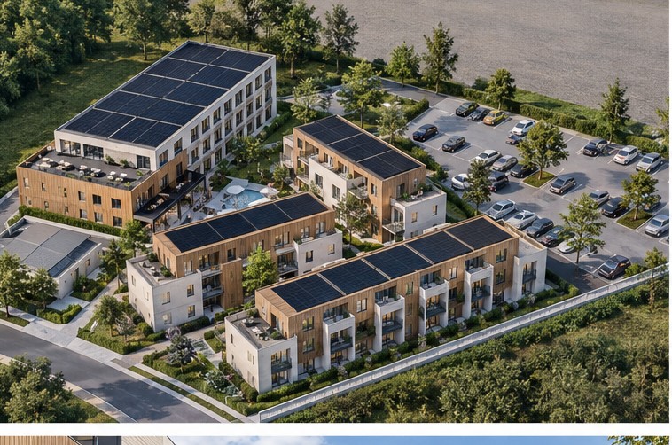 Architekturvisualisierung des genehmigten Boardinghouse-Projekts in Ramstein